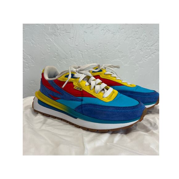 Fila Renno 1911 Atomic Blue/Red/Yellow Sneakers Women’s 8 (5RM01550-431) - Picture 1 of 12
